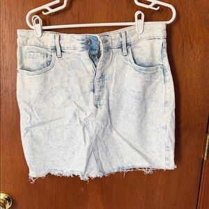 Old Navy Light Blue Denim Midi Skirt